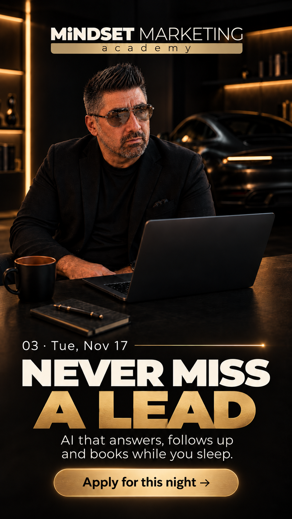 Mindset Marketing Academy, The Founders Series: Never Miss a Lead, hosted by Peter Anthony, AI Expert