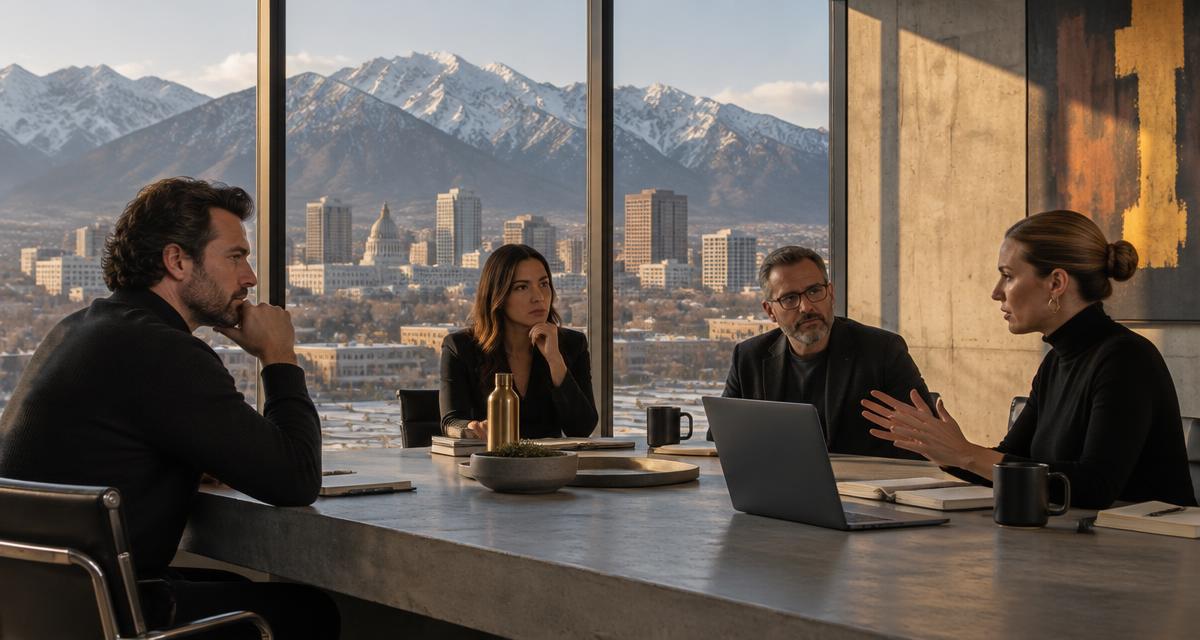 Salt Lake City small business owner working through a real AI marketing strategy session.